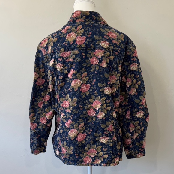 NWOT Orvis Blue Floral Denim Jacket - Size L - Picture 5 of 7